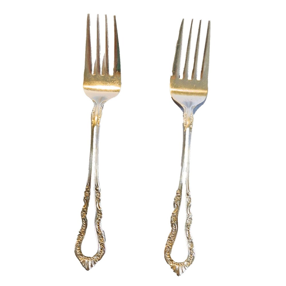 Two Reed and Barton Select Stainless Steel Salad Forks Korea
